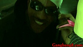 I fucked busty blonde Whitney's ass in an interracial gangbang, but I messed up the blowjob