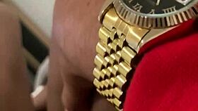 Big booty ebony chick with monster cock lets me smash her ass hard.