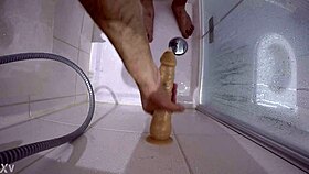 Big victim in shower