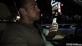 young hooker fucks cop orally to escape trouble, deepthroating big cock