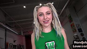 Can This Cheerleader Babe Wank Your Cock Dirty?