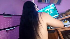 Oh wow, my hot gamer stepsister is alone in her room! When we're left alone, listen to this sexy amateur sex audio.
