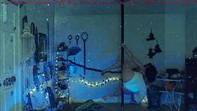 alexa kitten shows off pole dancing in three outfits 😊