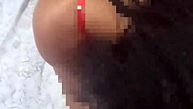 strong guy orders big-ass brazilian prostitute to suck his monster cock