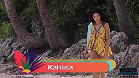 look at kahlisa's big natural tits, wanna see her rip her clothes off on the beach?