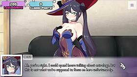 waifu hub s5 mona from genshin impact parody hentai game pornplay ep 1 sexy astrologist strips naked on casting couch