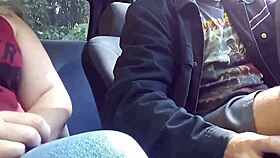 Blonde Milf Pays Taxi Driver With Bent-Over Blowjob In Public Car.