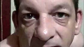 bisexual gay mark wright pisses using step ladder device