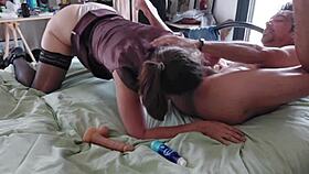 French Slut Feels Intense Pleasure In Lingerie And Satin