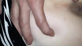 skinny wife gets homemade creampie while fucking in dress without panties, feeling every amateur thrust from pov slut perspective