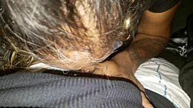 Blowjob Sucking Deep On Hard Cock With Intense Throat Action