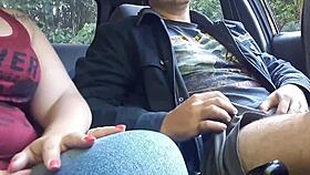 Blonde Milf Pays Taxi Driver With Bent-Over Blowjob In Public Car.