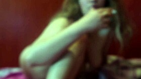 naked cute girl smoking cigarette