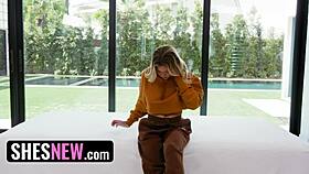 Surfer Girl Endures Intense Messy Facial During Porn Casting Session