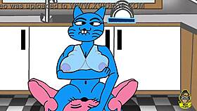 Hey, richard really goes down on nicole watterson's pussy before fucking her big ass milf style.