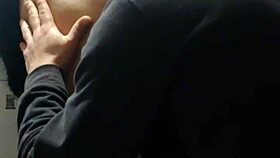 milf says, quick fuck in the bathroom, let's go