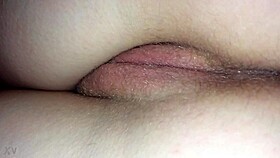 Blonde's Hairy Pussy Receives Detailed Close-Up Exploration