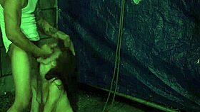 I Bound and Dominated Anya Olsens in Rough Outdoor Public Bondage