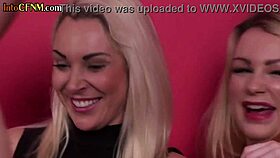 Watch These Babes Give a Stripper a Wild Group Blowjob!