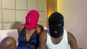 His Nigerian girlfriend squirts hard from intense ass action