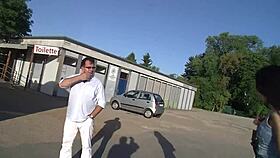 Oh yeah, this tattooed brunette slut is dying to ride my hard cock! Give it to her now!