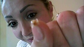 chantal opens her wet mouth for you to explore saliva and tongue