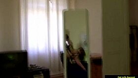 Watch this sexy milf strip in heels and masturbate?