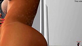 stepping into the warm shower for a bath