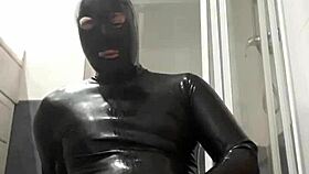 Latex Gay Wank Explodes With Raw Power! Damn, That’s Hot!
