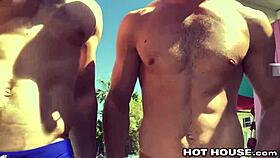 Ripped Lovers Bareback Flip Fuck