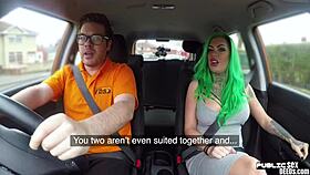 british babe squirts publicly after that doggystyle session