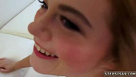 Teen Nylon Redhead Obsessed With Stepbrother's Hardcore Blowjob!