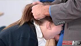 H teen caught smoking weed, now SUCKS for forgiveness!