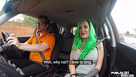 british babe squirts publicly after that doggystyle session