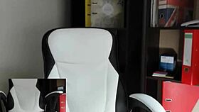 Sexy blond babe plays solo with her big tits in a nerdy vibe. Care to watch her tease?