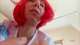 chantal opens her wet mouth for you to explore saliva and tongue