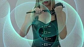 Guiding a male submissive through training sessions.