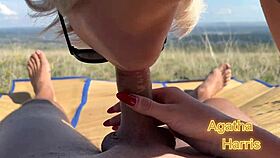 POV BLOWJOB in the park with a stranger ending in CUMSHOT