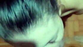 young bride's incredible blowjob facial