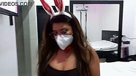 stepsister prepares to film porn in roadside hotel, chubby yet skilled at arousing viewers