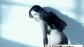 Capri cavanni showcases her fit and toned body in solo session