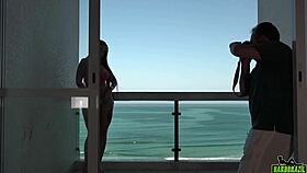 i watch elisa sanches on the balcony with nego catra, higor negrão, el toro de oro, paty bumbum, and binho ted