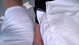 Mature BBW Flashes Big Ass In Public Forest