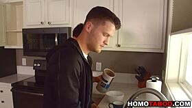 Step-Brother Performs Deepthroat And Anal In Gay Porn