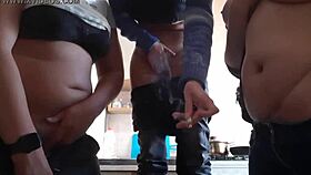 In the Kitchen, We Take Turns Masturbating and Cumming!