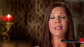 sweet milfs sucking and playing with big dicks in group swingers fun