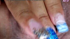 Mari and Chell show wet pussies in close-up orgasm