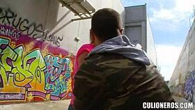 Beautiful Amateur Sucks Cock Hard in Daytime Alley!