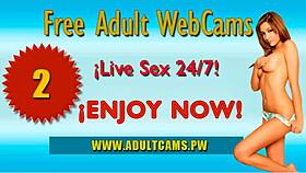 Teen couple dancing and having fun on webcam