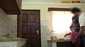 Will The Ebony Maid Suck My Big Cock In The Kitchen For A Raise?